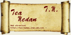 Tea Medan vizit kartica